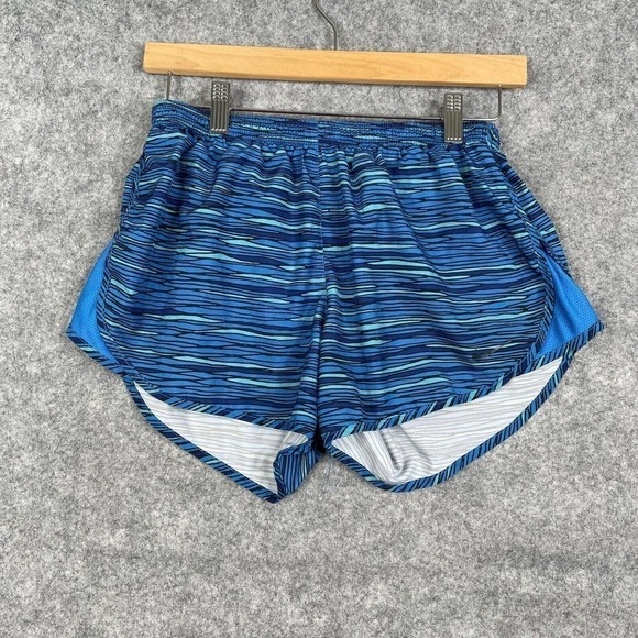 Nike Dri Fit Tempo Running Shorts Lined 3" Blue Women's No Size - Picture 1 of 7